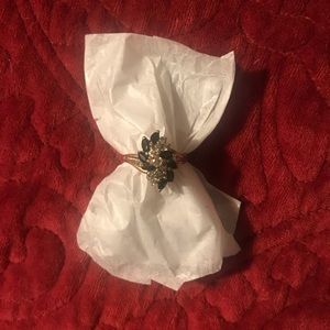 Dinner Ring with sapphires diamonds with 14K band